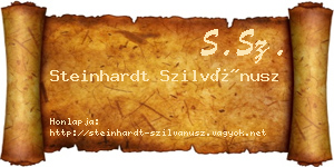 Steinhardt Szilvánusz névjegykártya